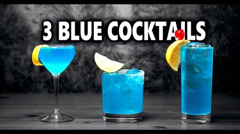 3 Easy Blue Cocktails YouTube