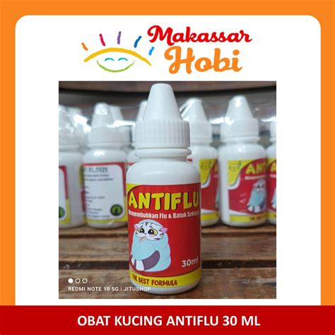 Jual Obat Kucing Antiflu Anti Flu Cat Batuk Pilek Antibiotik Kucing