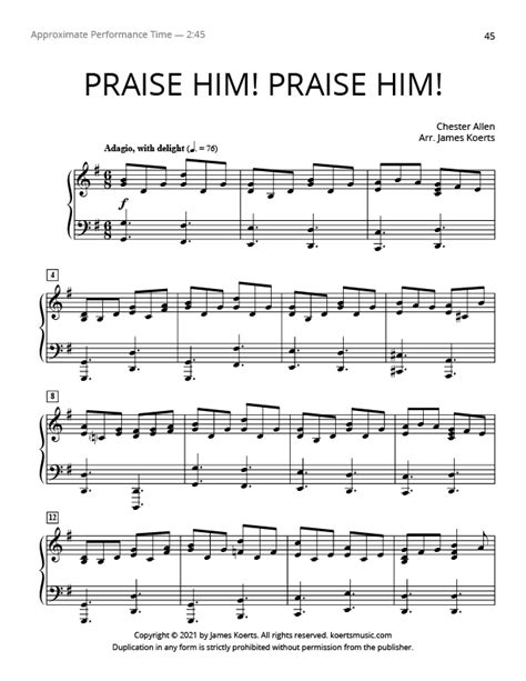 Praise Him! Praise Him! – Koerts Music