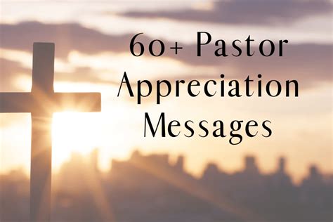 Pastor Appreciation Messages And Thank You Note Examples