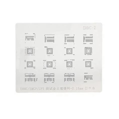 Silver Mm Stencils Plates For Emmc Emcp Ufs Quantity Per Pack