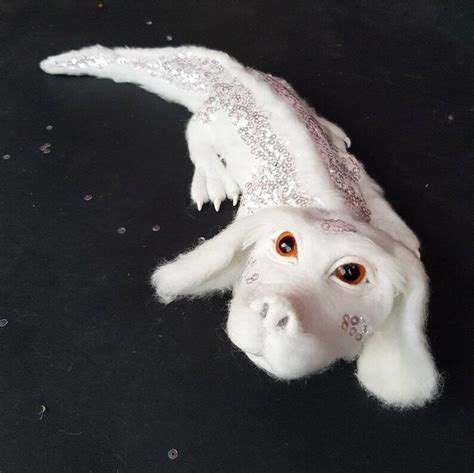 Lucky dragon toy Falkor dragon toy needle felted dragon toy | Etsy