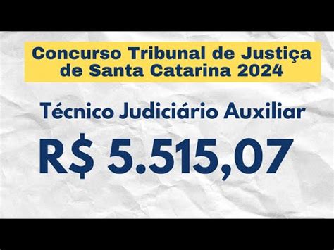 Apostila TJ SC 2024 Técnico Judiciário Auxiliar Dicas Sobre Concursos