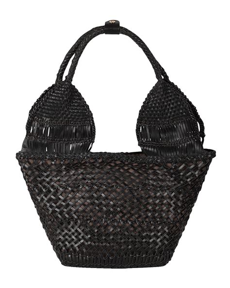 Manebi Mini Summer Raffia Top Handle Bag Neiman Marcus