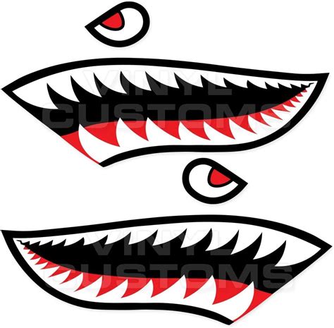 Buy Flying Tigers P 40 Warhawk Shark Teeth Hobby Sticker Set 12