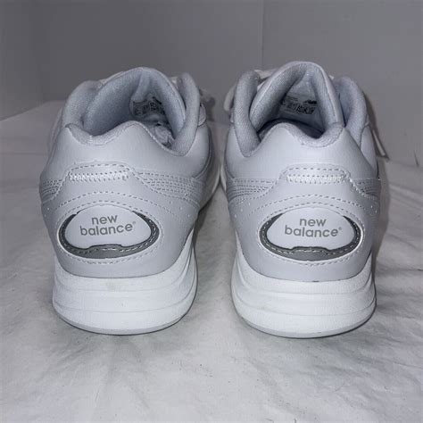 New Balance 577 Walking Shoe Ww577wt White Leather Sl 2 Women 10 Men 8 5 Ebay