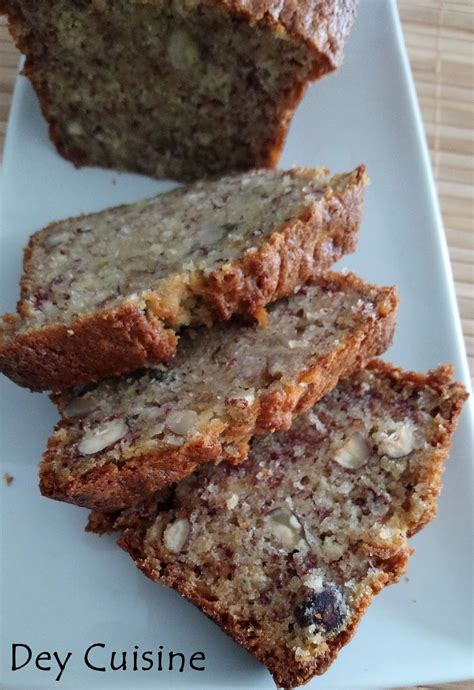 Dey Cuisine Banana Bread Moelleux Aux Noisettes