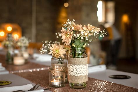 Wedding Centerpieces Mason Jars Candles