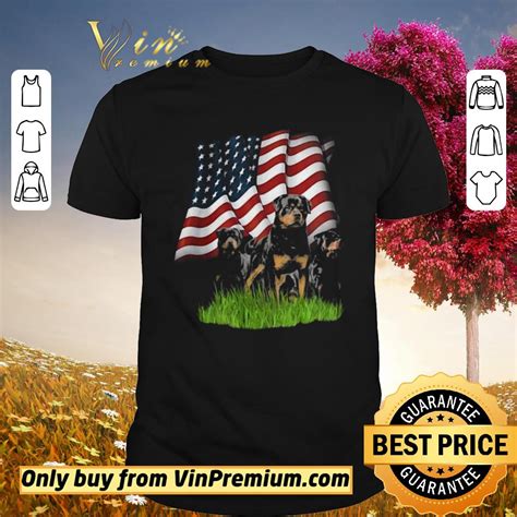 Original Rottweiler American Flag Veteran Independence Day Shirt Hoodie Sweater Longsleeve T