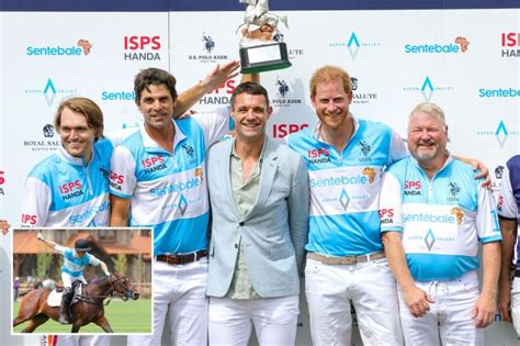 Jubilant Prince Harry lifts trophy after winning polo title with team ...