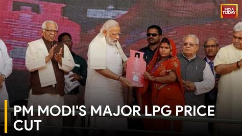 Pm Modi Announces Significant Lpg Gas Cylinder Price Reduction Youtube