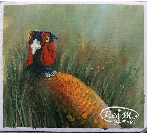 The Pheasant Original Painting Regm Art Studio