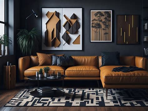 Premium Ai Image Modern Living Room Ai Generative