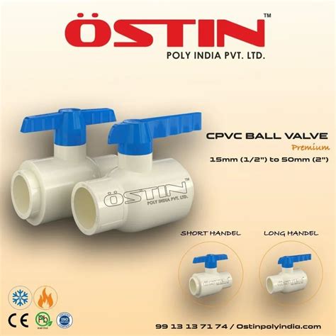 Ostin Cpvc Ball Valve Size 20mm To 50mm At ₹ 209 Piece In Ahmedabad Id 26243099197