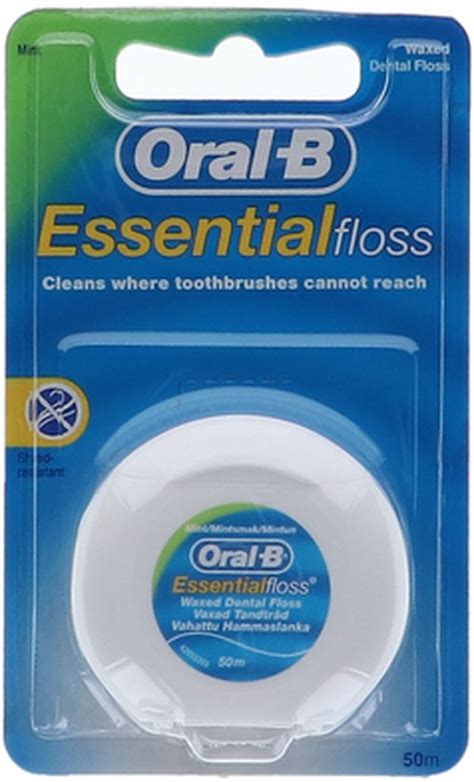 Oral B Floss Essential 50m Mint Waxed 12x12 20 X Voordeelverpakking Bol