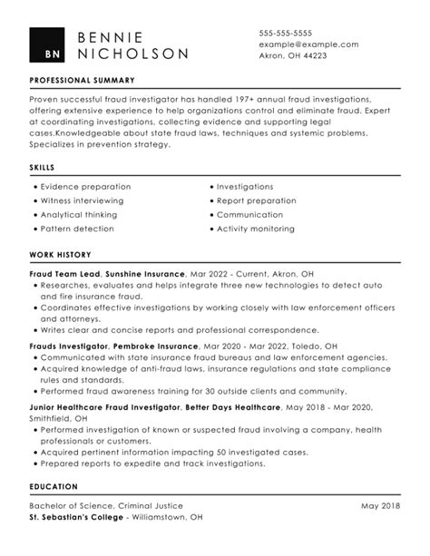 General Cv Examples And Writing Guide