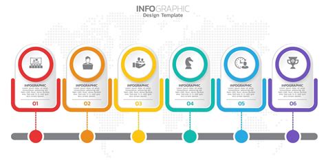 Elementi Della Sequenza Temporale Infografica Per Contenuto Diagramma