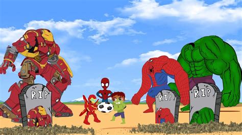 Team Hulk Spiderman Vs Iron Man Returning From The Dead Secret