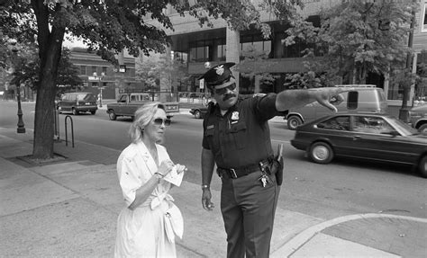 Ann Arbor Police Officer Richard Blake Gives Visitor Directions July