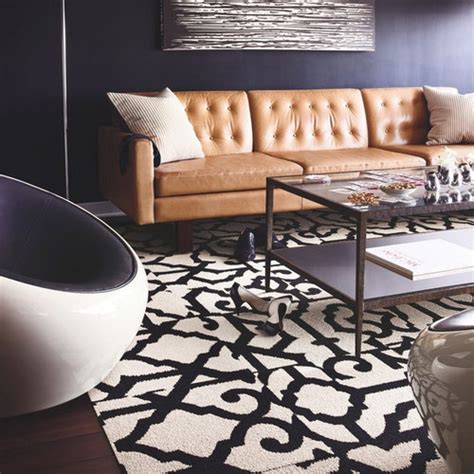 Camel Leather Sofa | Houzz