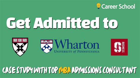 Mba How To Get Admitted To Harvard Wharton Or Stanford Interview