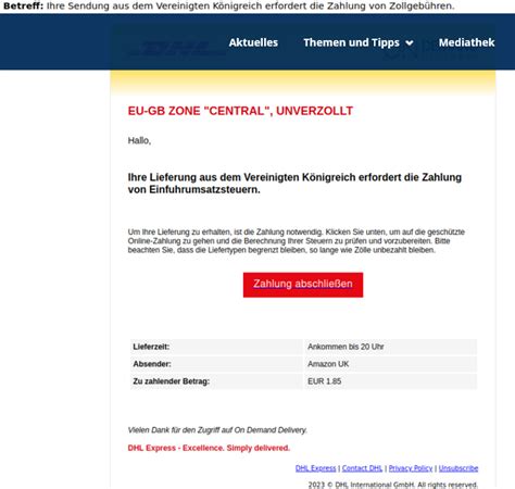 Neue Phishing Welle Per Sms Und E Mail Dhl Fake Sms