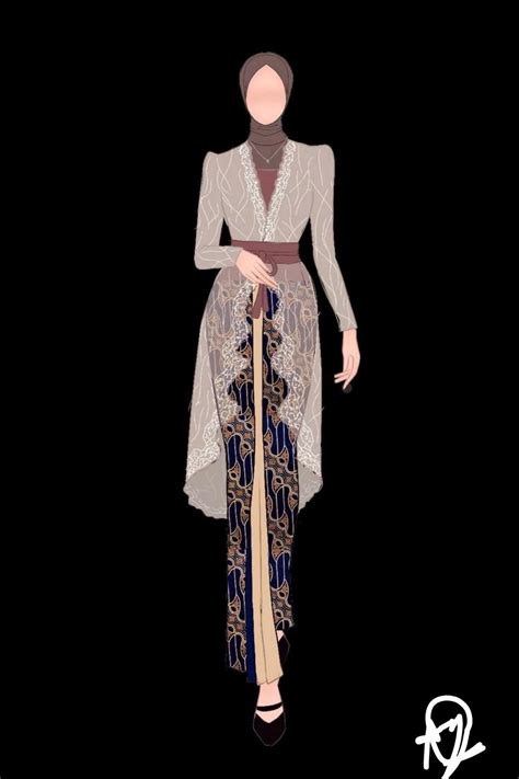 Sketsa Desain Kebaya Artofit