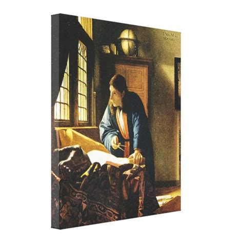 Johannes Vermeer S The Geographer Circa Canvas Print Zazzle