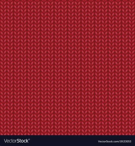 Red Realistic Knit Texture Seamless Pattern Vector Image