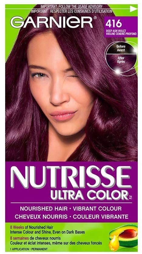 Garnier Nutrisse Ultra Color In 416 Intense Violetnourished Hair Vibrant Color Amazonca