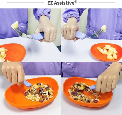 Weighted Adaptive Spoon For Hand Tremors Easy To Hold Design For