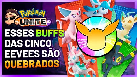 Esse Buff Das 5 Eevees É Muito Daora Pokemon Unite Glaceon Gameplay