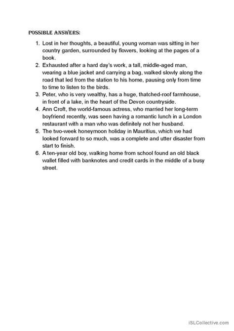 Expanded Sentences Creative Writing English ESL Worksheets Pdf Doc