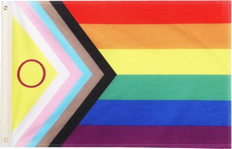 Geeric Intersex Progress Pride Flag 3x5 Foot Vivid Color