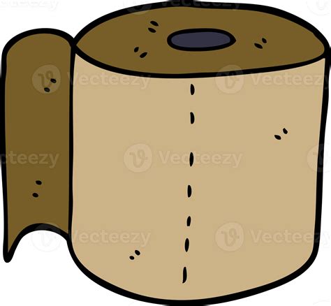 Cartoon Doodle Toilet Roll 40550454 PNG