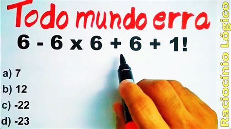 ESSA QUESTÃO É FÁCIL mas 80 das pessoas ERRAM MATEMÁTICA BÁSICA