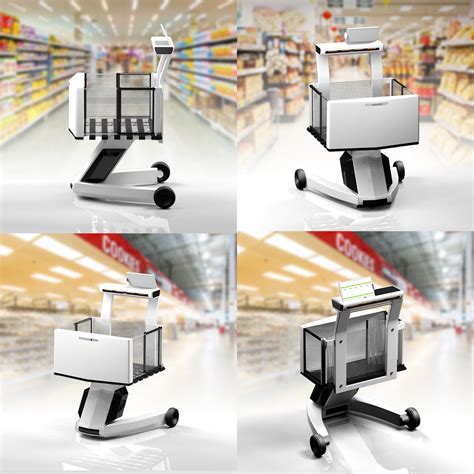 Smart Shopping Cart Robotrobotic Shopping Cart Autonomous Shopping