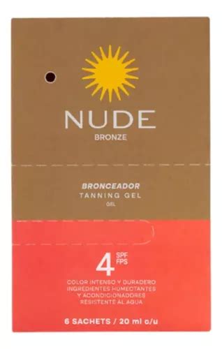 Nude Bronceador Tanning Gel Caja Sobres Ml