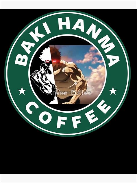 Baki Hanma Coffee The Grappler Manga Logo For Otaku Gym And Fitness