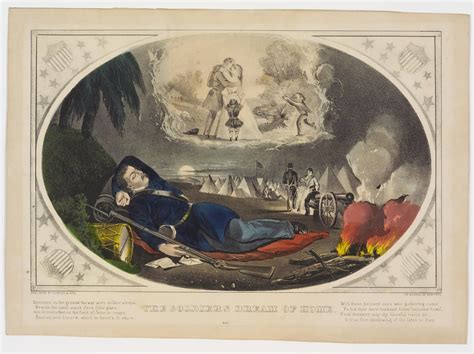 The Soldier's Dream of Home, Currier & Ives | Springfield Museums