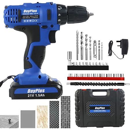 Mylek V Cordless Drill With Two Batteries Lithium Ion Uk Charger