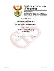 N Personnel Training June Pdf N E J H National