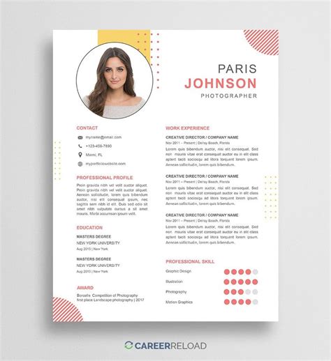 Free PowerPoint Resume Templates - Career Reload