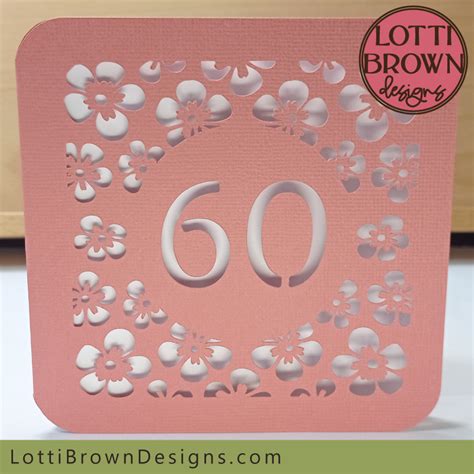 60th Birthday Card Templates