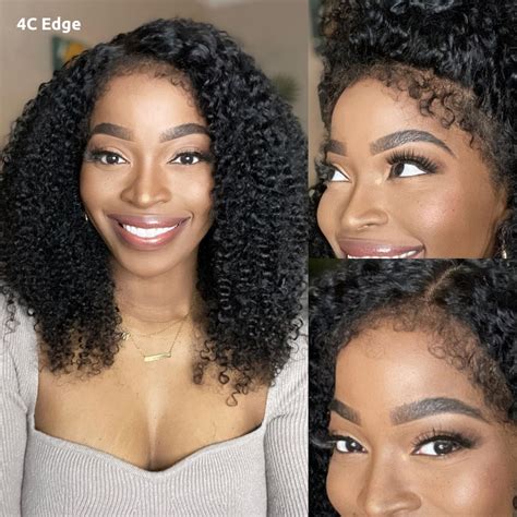 Beautyforever 4C Edges Realistic Hairline Lace Front Kinky Curly 150