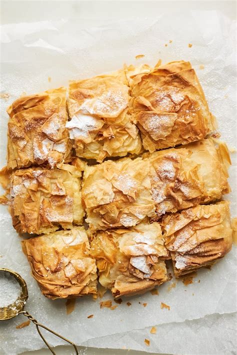 Bougatsa Greek Style Custard Pastry Olive Mango Receita