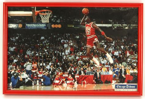 Lot Detail 1988 Michael Jordan Chicago Bulls Signed 12 X 18 Framed