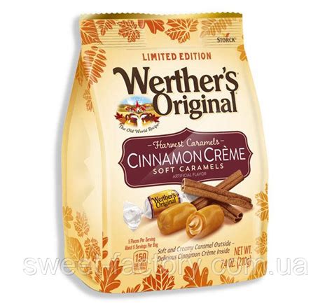 Карамель Werthers Original Cinnamon Creme 210g, цена 344 грн — Prom.ua ...