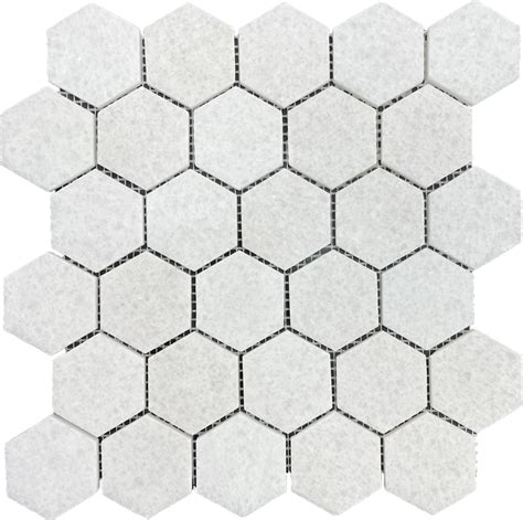 Frost Hex Smooth Mosaic Tile Depot Mtd