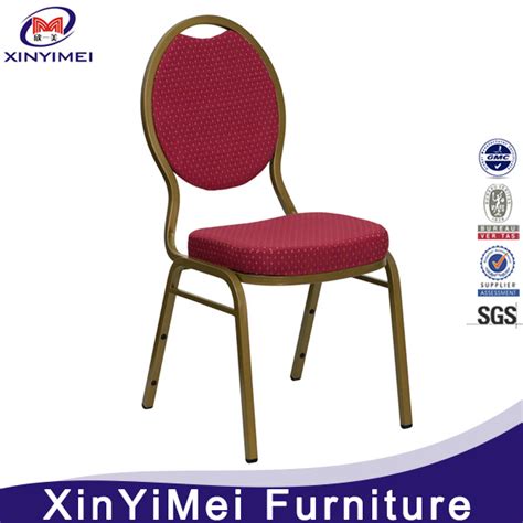 Cheap But Strong Iron Steel Metal Hotel Banquet Chair XYM S012